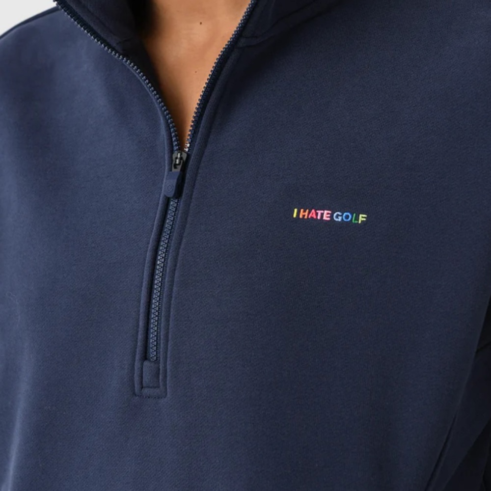 Cozy French terry half zip women’s pullover. New, never worn. - Picture 2 of 4